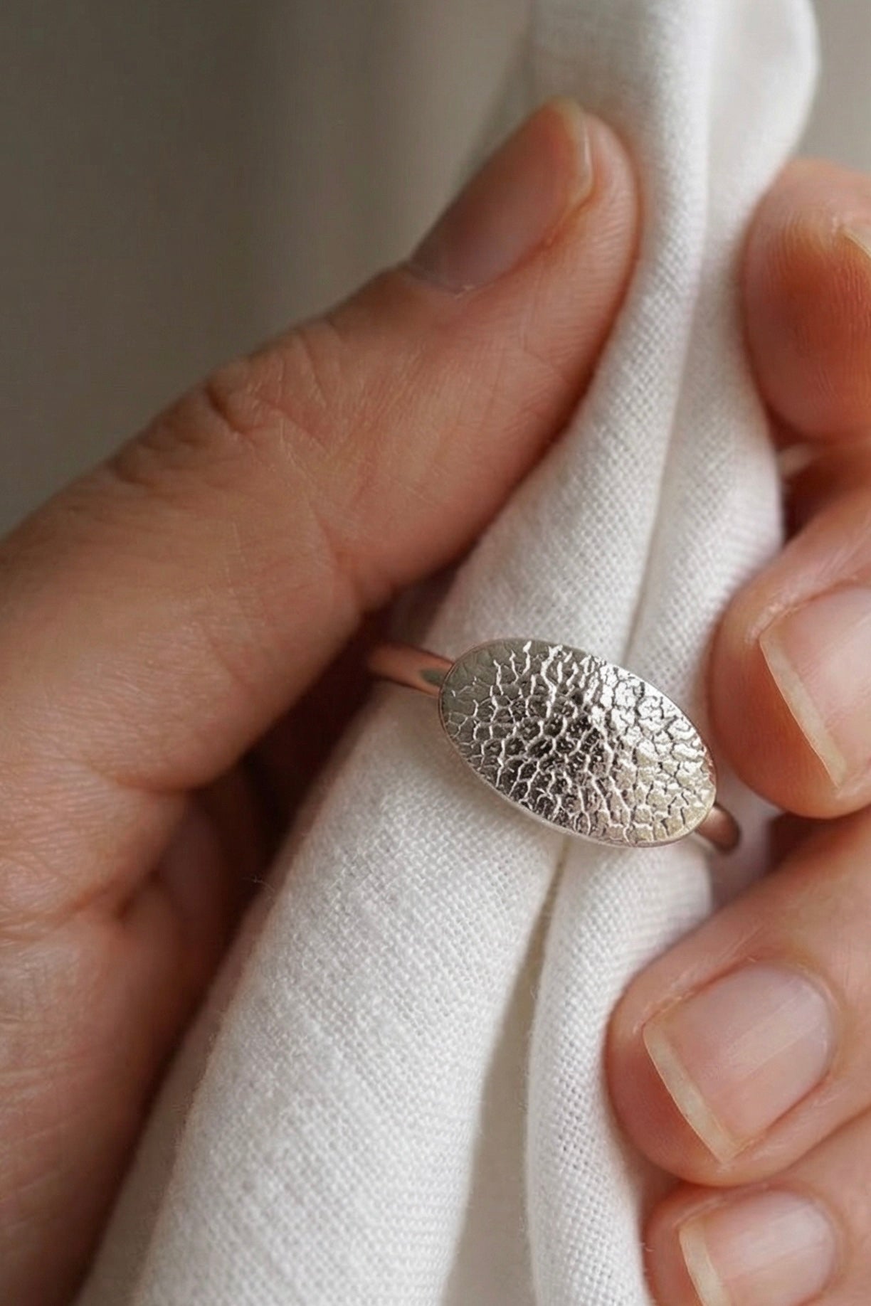 Finger-/Tierabdruck - Ring "Oval"